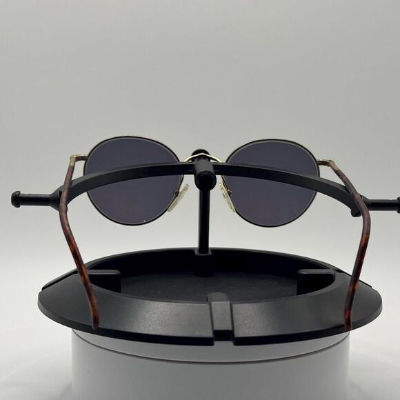 Vintage NOS 90s Oversized Gold Round Eyeglass Frames with New Non-RX Sun Lenses main image 12